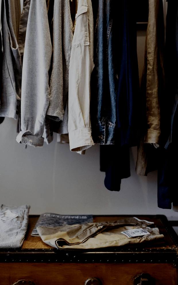 an image of clothes in a closet